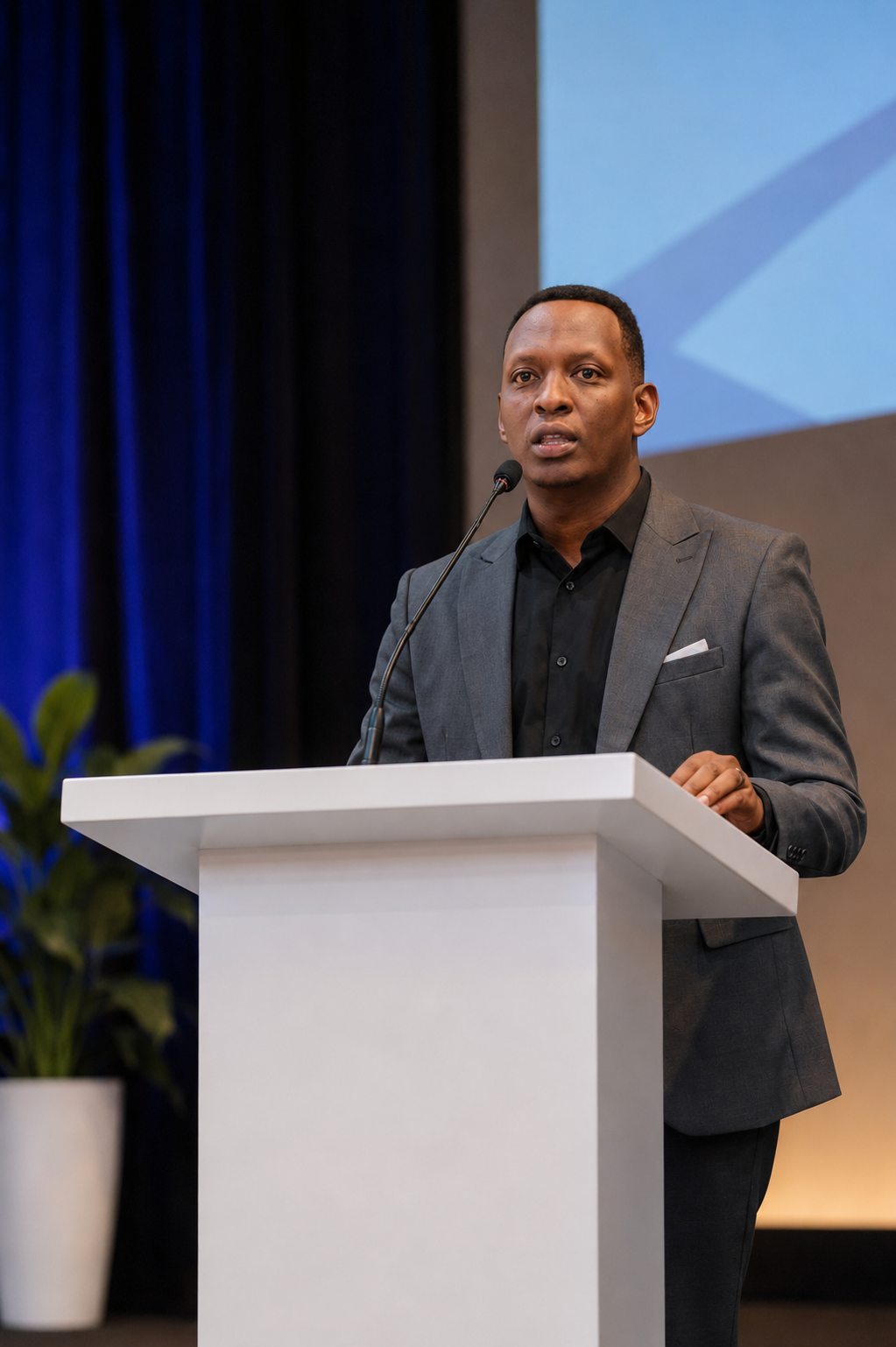 David Kayitare speaking